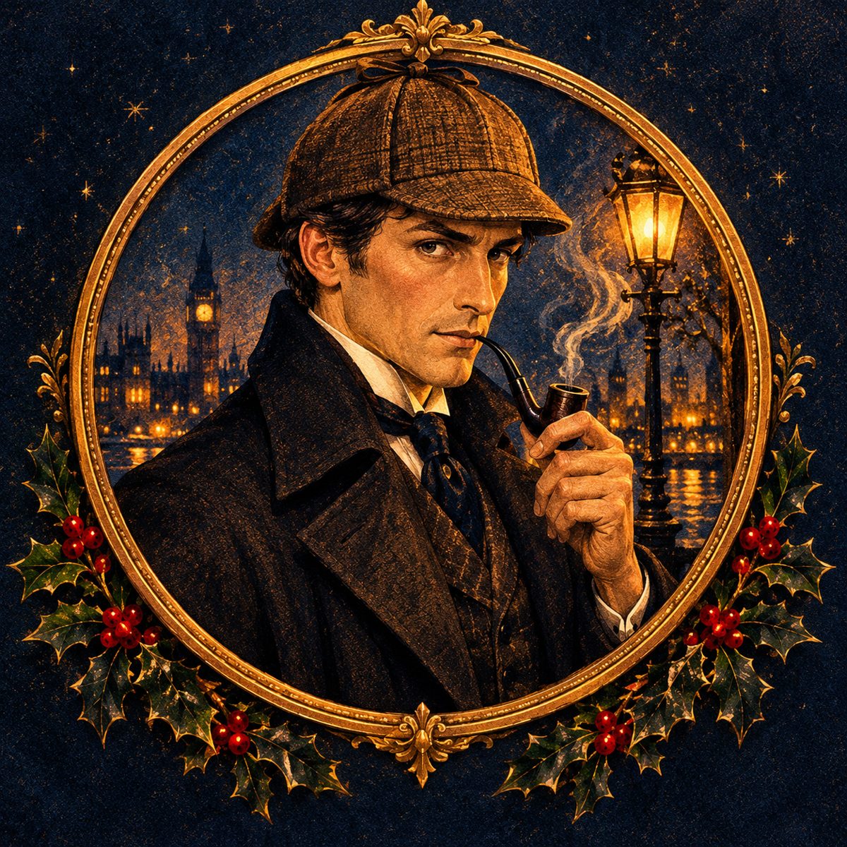 Portrait d'Herlock Sholmès, personnage du jeu Lupin a volé Noël